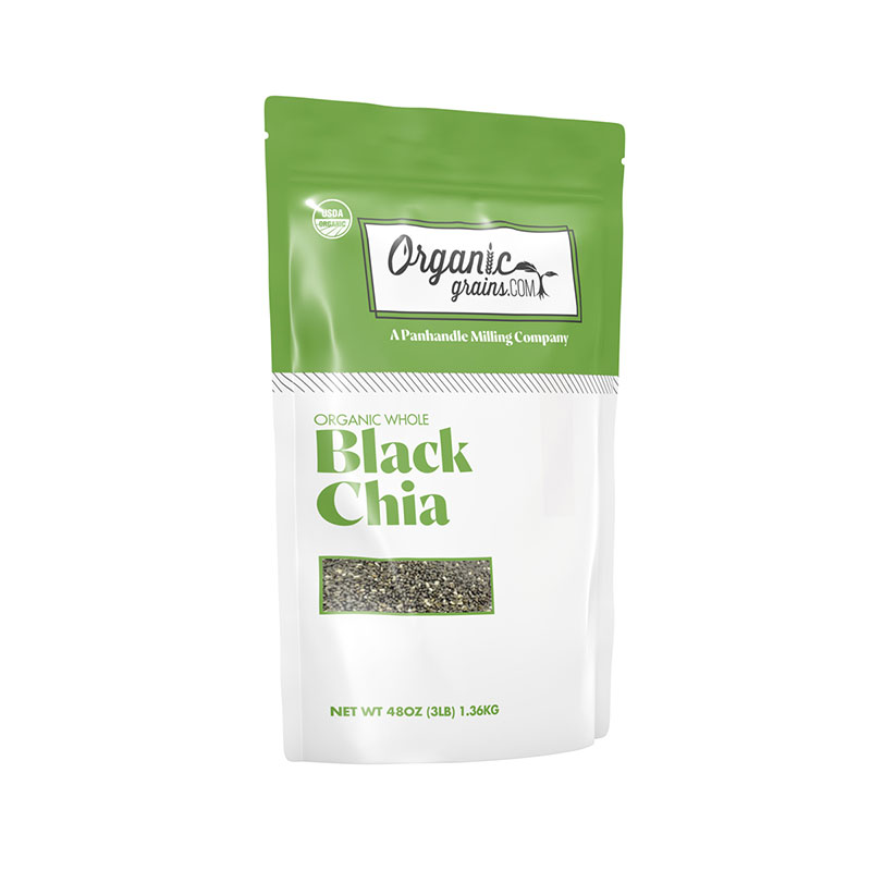 black chia 3 pound product packaging