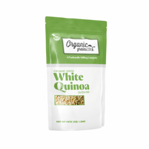 white quinoa 3 pound product packaging